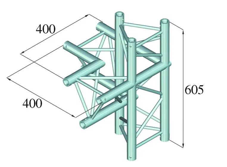 ALUTRUSS DECOLOCK DQ3-PAC45 4-way corner right 